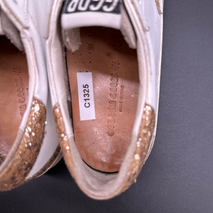 Golden Goose Old-School - Blanc Or Paillettes C1325