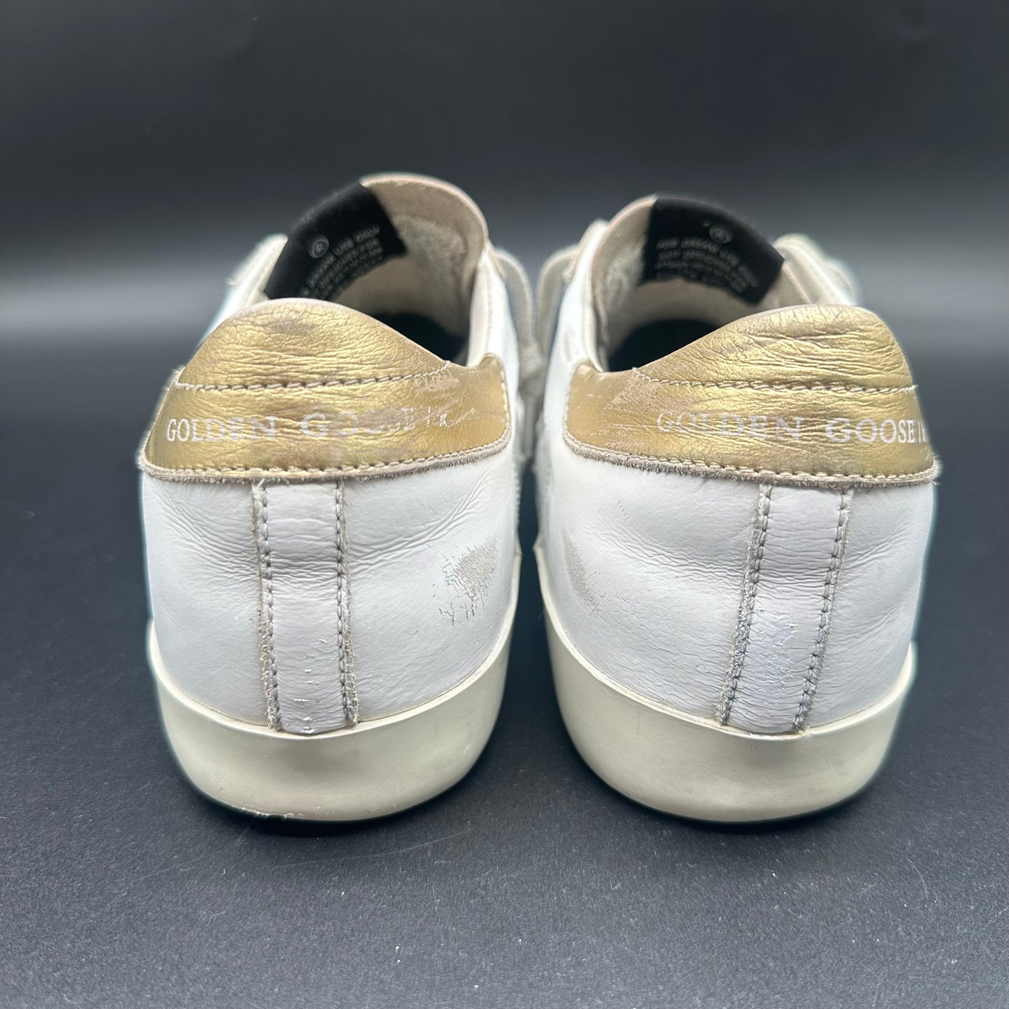 Golden Goose Superstar - Blanc Noir Or J018