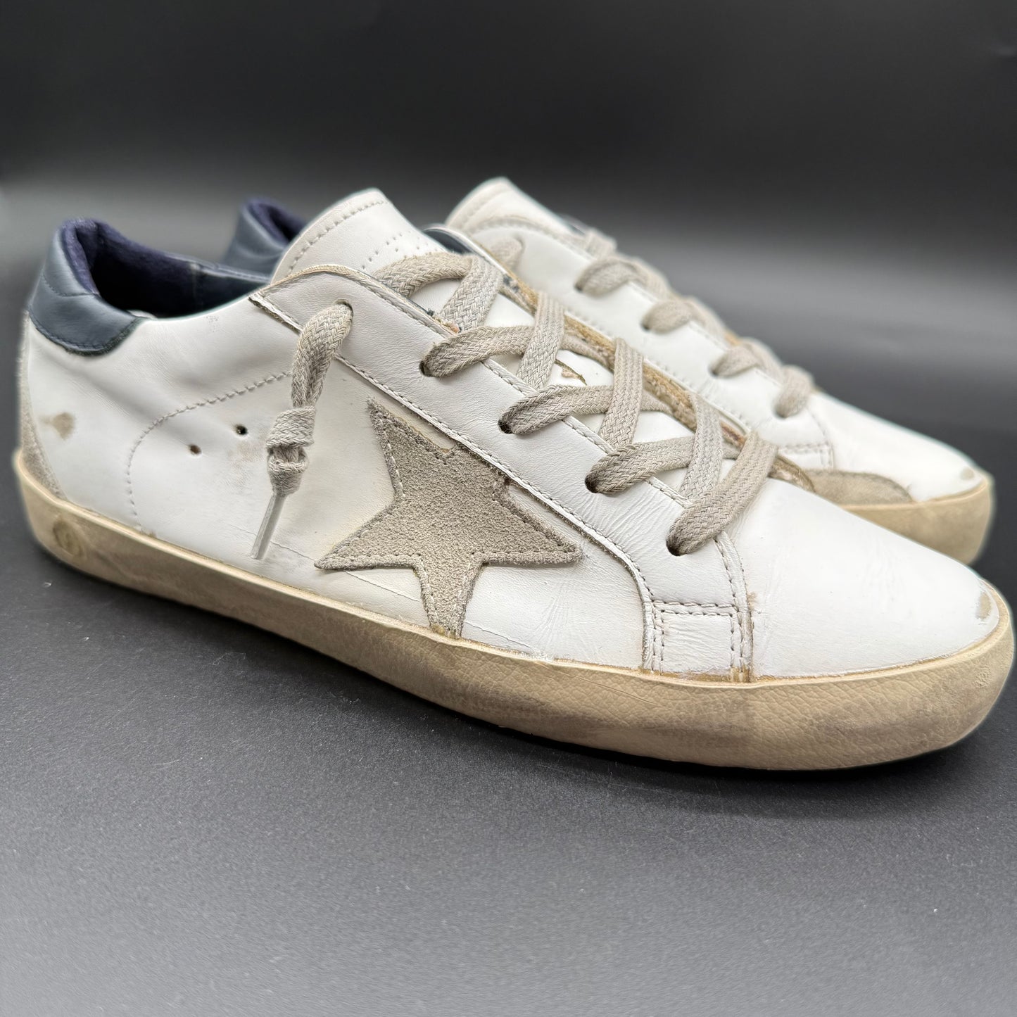 Golden Goose Superstar - Blanc Bleu Marine C1088