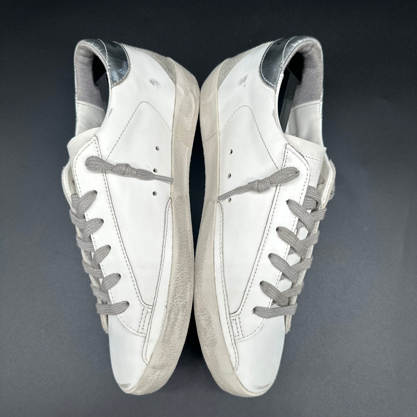 Golden Goose Superstar - Blanc Argent C1200