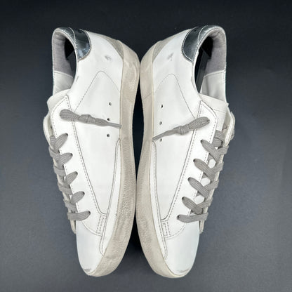 Golden Goose Superstar - Blanc Argent C1200