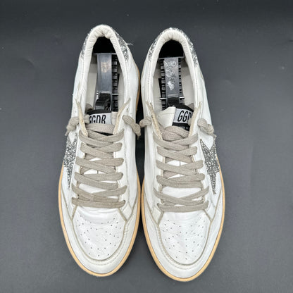 Golden Goose Ballstar - Blanc Argent Paillettes C1353