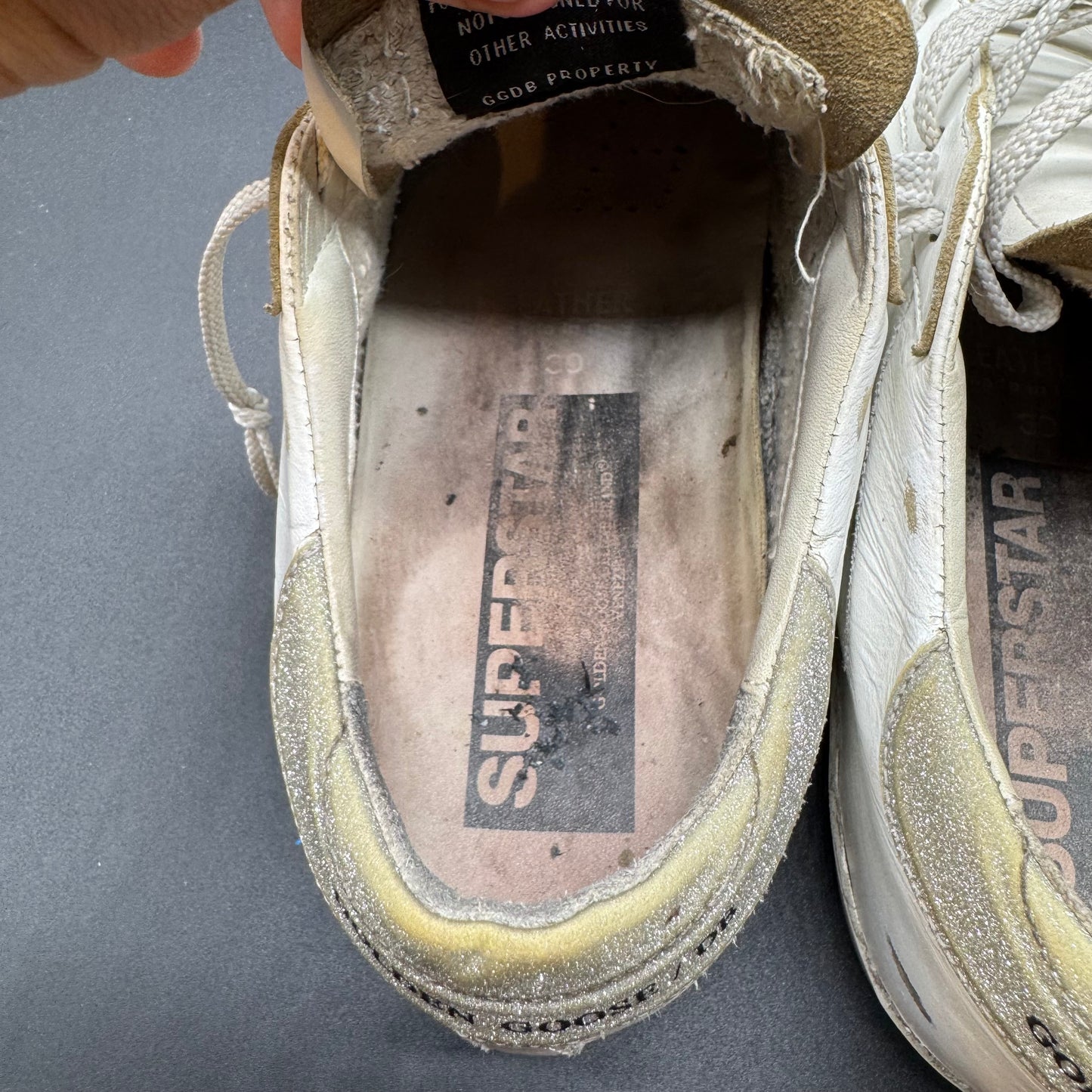 Golden Goose Superstar - Blanc/ Argent ▫️